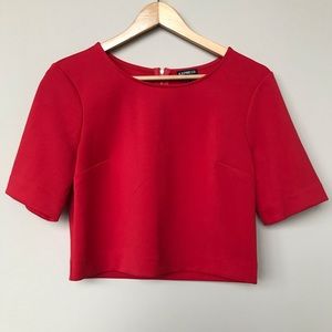 Rich Red Crop Top